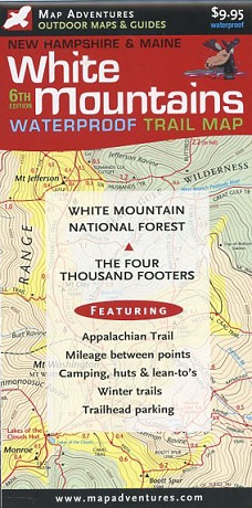 Waterproof White Mountains Trail Map